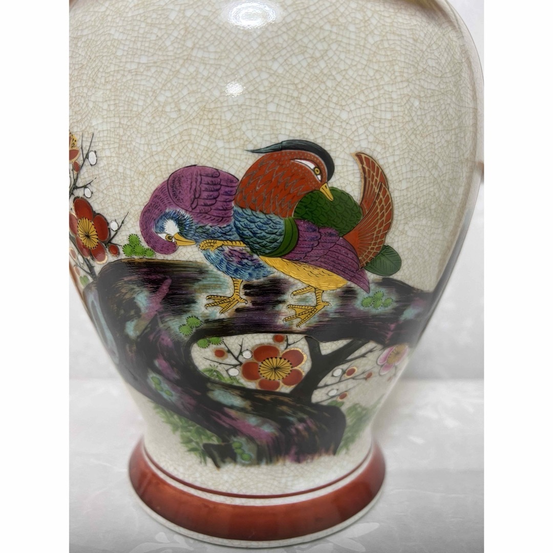 希少品　薩摩焼 壺 沈香壺 花瓶 金彩  芸術品 壺 花瓶 蓋付き高さ410mm エンタメ/ホビーの美術品/アンティーク(陶芸)の商品写真