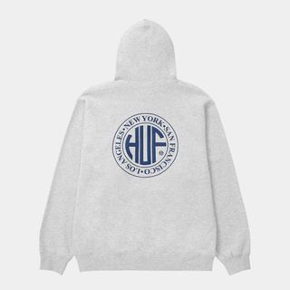 HUF - 【HUF】裏起毛　regionalロゴ ビッグシルエット　プルオーバーパーカー