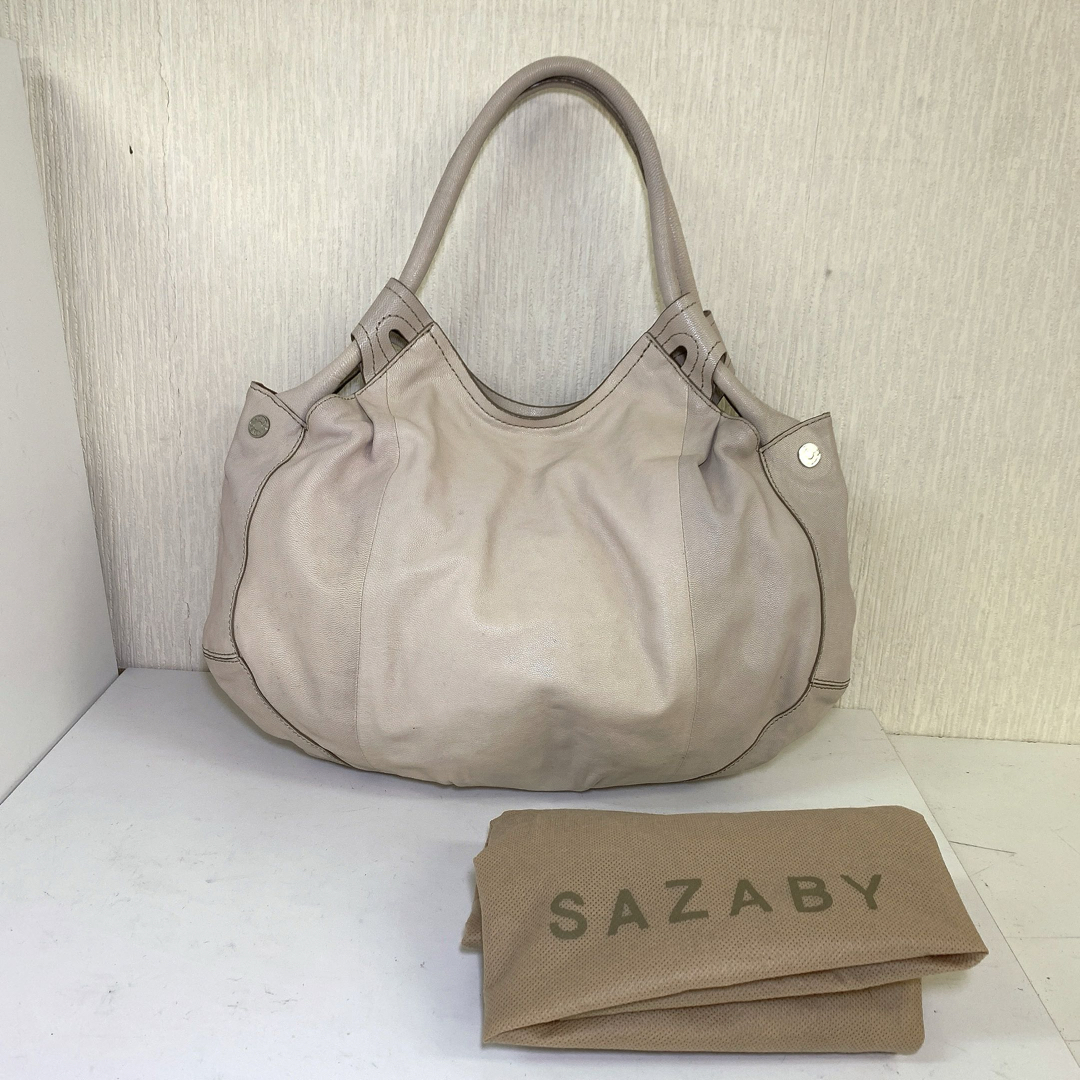 SAZABY(サザビー)のＣ　極美品 SAZABY レザーハンドトートバッグ 保存袋付き 肩掛け レディースのバッグ(トートバッグ)の商品写真