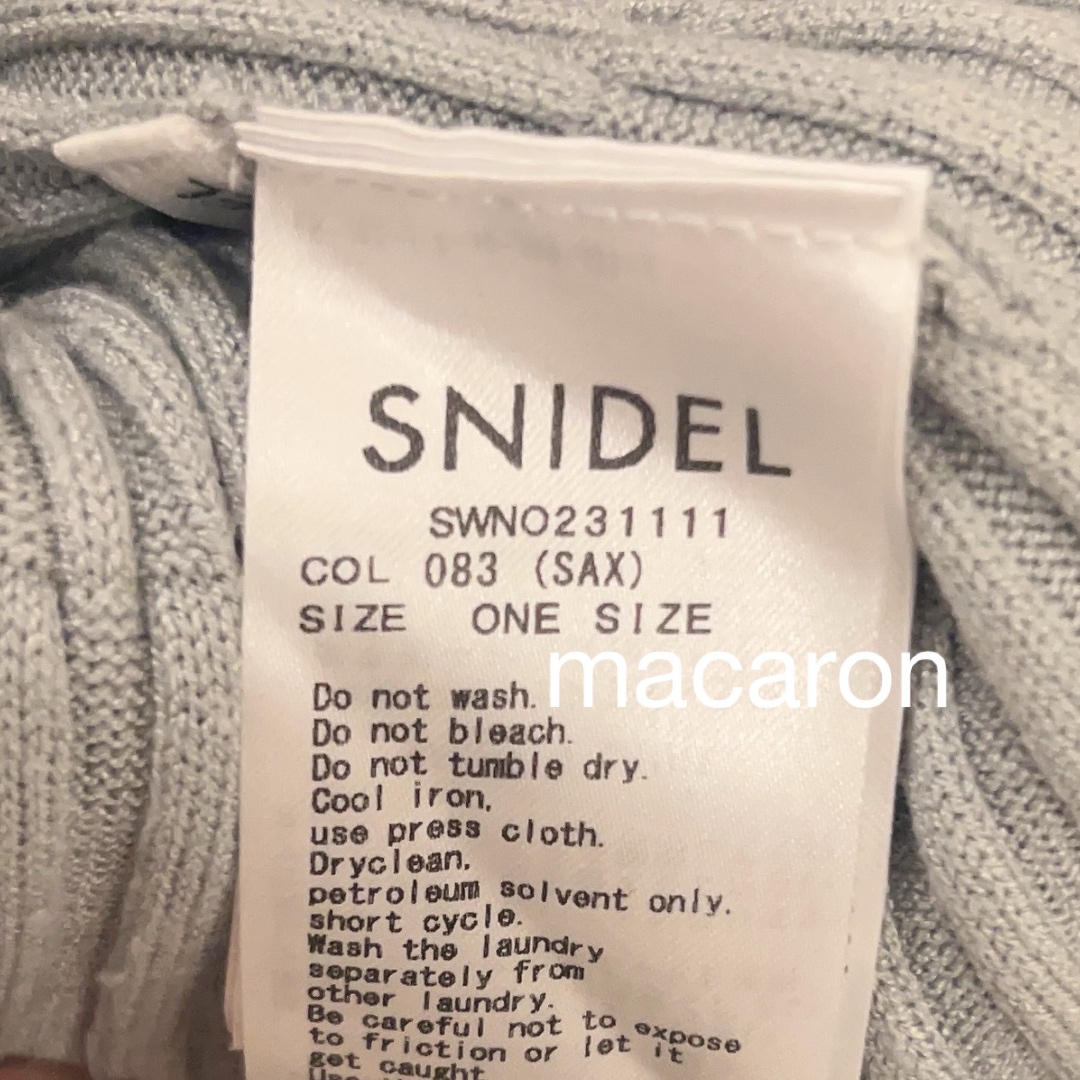 SNIDEL(スナイデル)の最終値下げSNIDEL♡シアーブロッキングニットワンピ レディースのワンピース(ロングワンピース/マキシワンピース)の商品写真