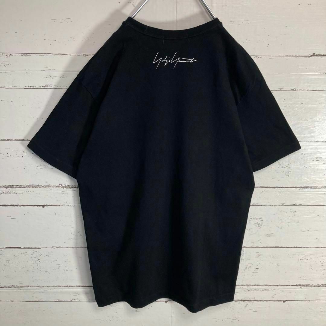 Yohji Yamamoto(ヨウジヤマモト)の【Lサイズ相当】ヨウジヤマモト☆バックロゴ Tシャツ 入手困難 即完売 黒 メンズのトップス(Tシャツ/カットソー(半袖/袖なし))の商品写真