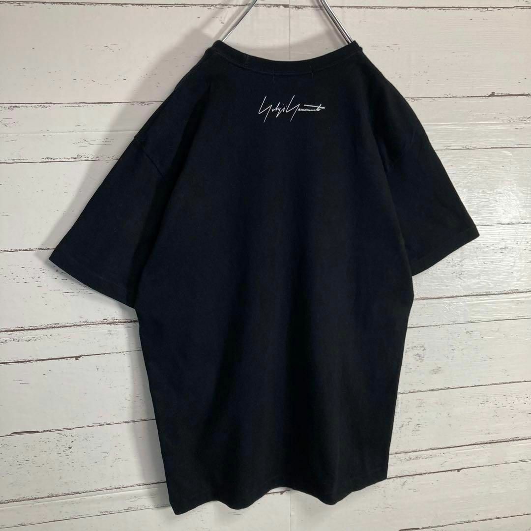 Yohji Yamamoto(ヨウジヤマモト)の【Lサイズ相当】ヨウジヤマモト☆バックロゴ Tシャツ 入手困難 即完売 黒 メンズのトップス(Tシャツ/カットソー(半袖/袖なし))の商品写真