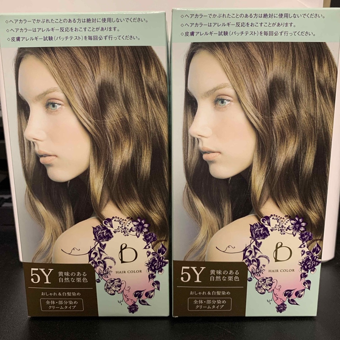 BENEFIQUE(ベネフィーク)の資生堂　ベネフィーク　ヘアカラー　5Y 未開封　２箱セット コスメ/美容のヘアケア/スタイリング(カラーリング剤)の商品写真