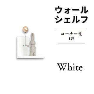 ウォールラック 飾り棚 ウォールシェルフ 1x1 ホワイト(棚/ラック/タンス)