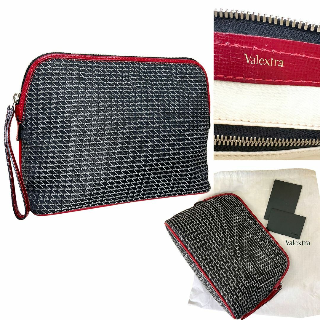 Valextra(ヴァレクストラ)の極美品　Valextra　ヴァレクストラ　バッグ　ポーチ　K-VAL　クラッチ レディースのバッグ(クラッチバッグ)の商品写真