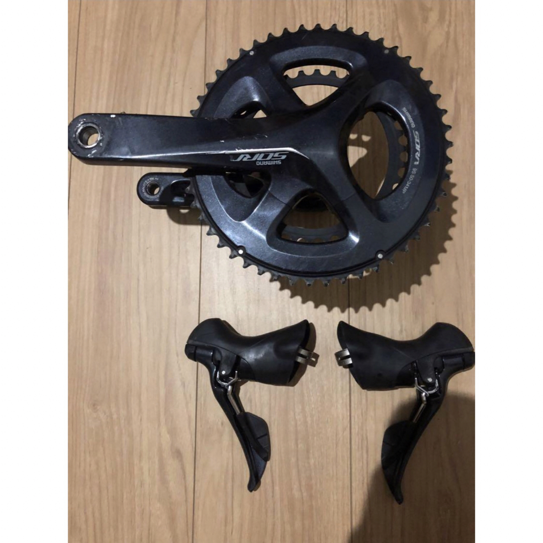 SHIMANO(シマノ)のsti レバー r3000 ソラ sora クランク スポーツ/アウトドアの自転車(パーツ)の商品写真