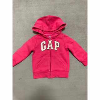 ベビーギャップ(babyGAP)のGAP パーカー 裏起毛 ベビーギャップ ピンク 羽織り アウター(トレーナー)