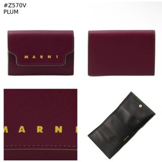 マルニ(Marni)のマルニ MARNI 財布 三つ折り ミニ財布 サフィアーノレザー(財布)