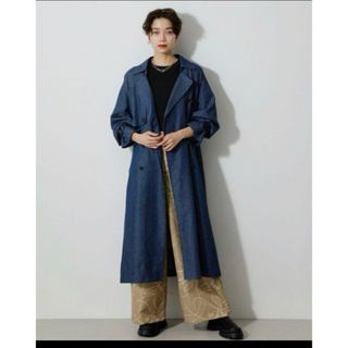 アズールバイマウジー(AZUL by moussy)の今日まで掲載‼️ AZUL　デニムトレンチコート　未使用　スナイデル(トレンチコート)