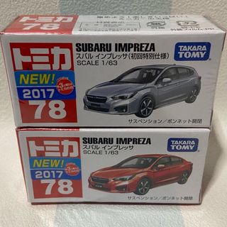 Takara Tomy - トミカ 78 スバルインプレッサ 初回通常２台セット 未開封 廃番