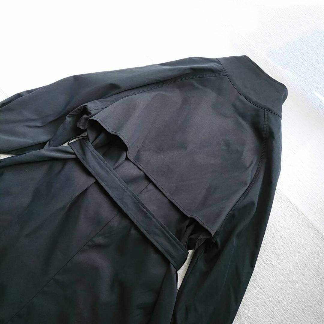 JUNOAH(ジュノア)の未使用　ジュノア　M　スタンドカラーオーバーサイズコート ネイビー　スプリング レディースのジャケット/アウター(トレンチコート)の商品写真