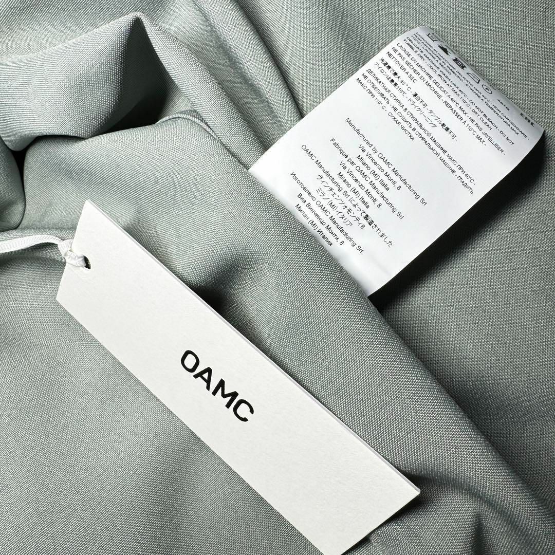 OAMC(オーエーエムシー)のOAMC IAN SHIRT ジップシャツ Lサイズ  ライトグリーン くすみ メンズのトップス(シャツ)の商品写真