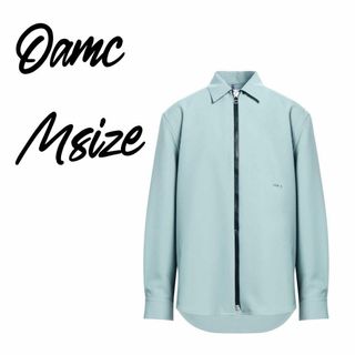 オーエーエムシー(OAMC)のOAMC IAN SHIRT ジップシャツ Mサイズ  ライトグリーン くすみ(シャツ)