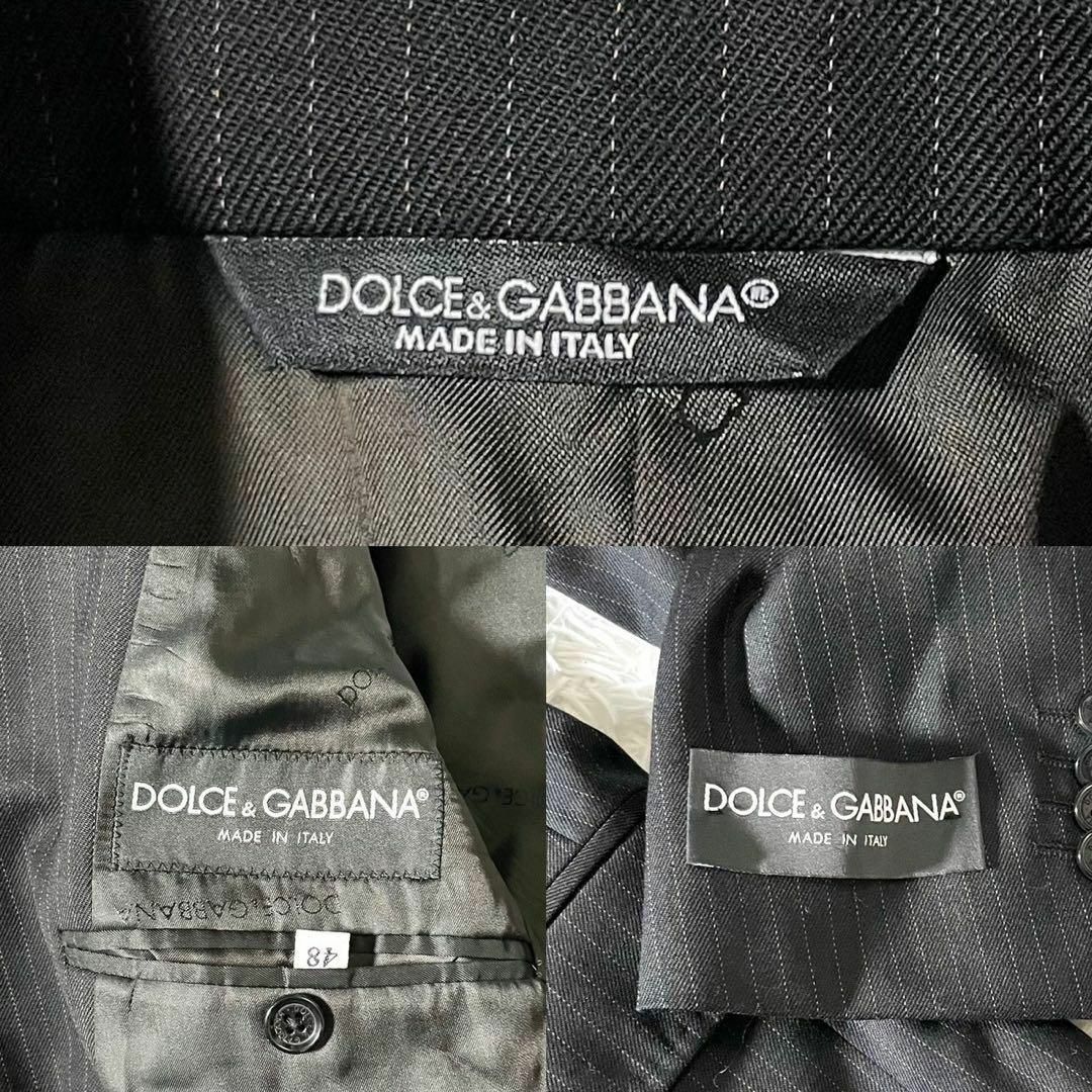 DOLCE&GABBANA(ドルチェアンドガッバーナ)の★新品 ドルチェ&ガッバーナ スーツ セットアップ ウール シングル 黒 48 メンズのスーツ(セットアップ)の商品写真