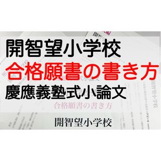 開智望小学校 過去問 願書 早稲田実業初等部 慶応幼稚舎 横浜初等部 立教小学校(語学/参考書)