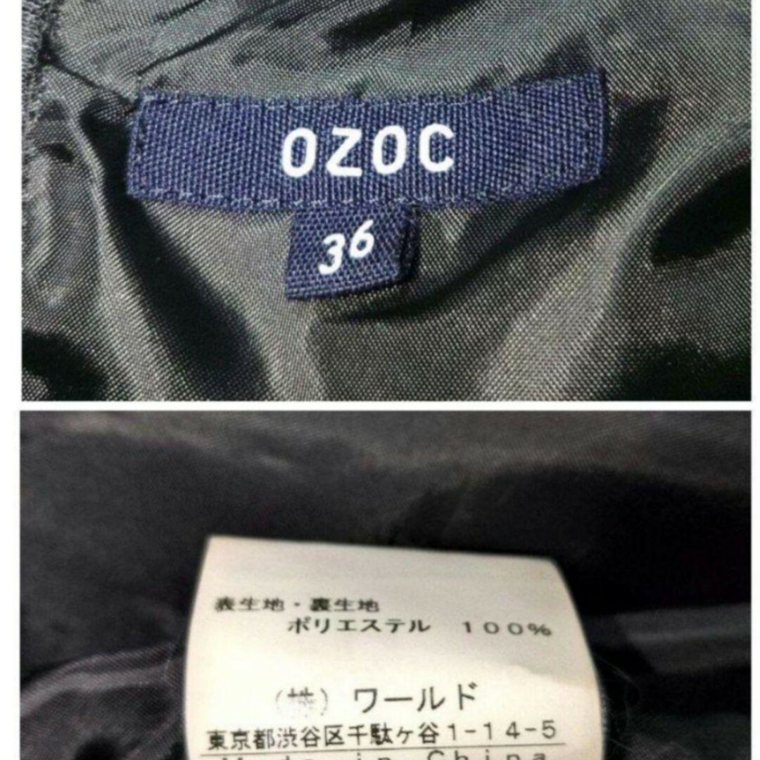 OZOC(オゾック)の✨OZOCレディース★サテン生地★膝丈ワンピース★size36 レディースのワンピース(ひざ丈ワンピース)の商品写真