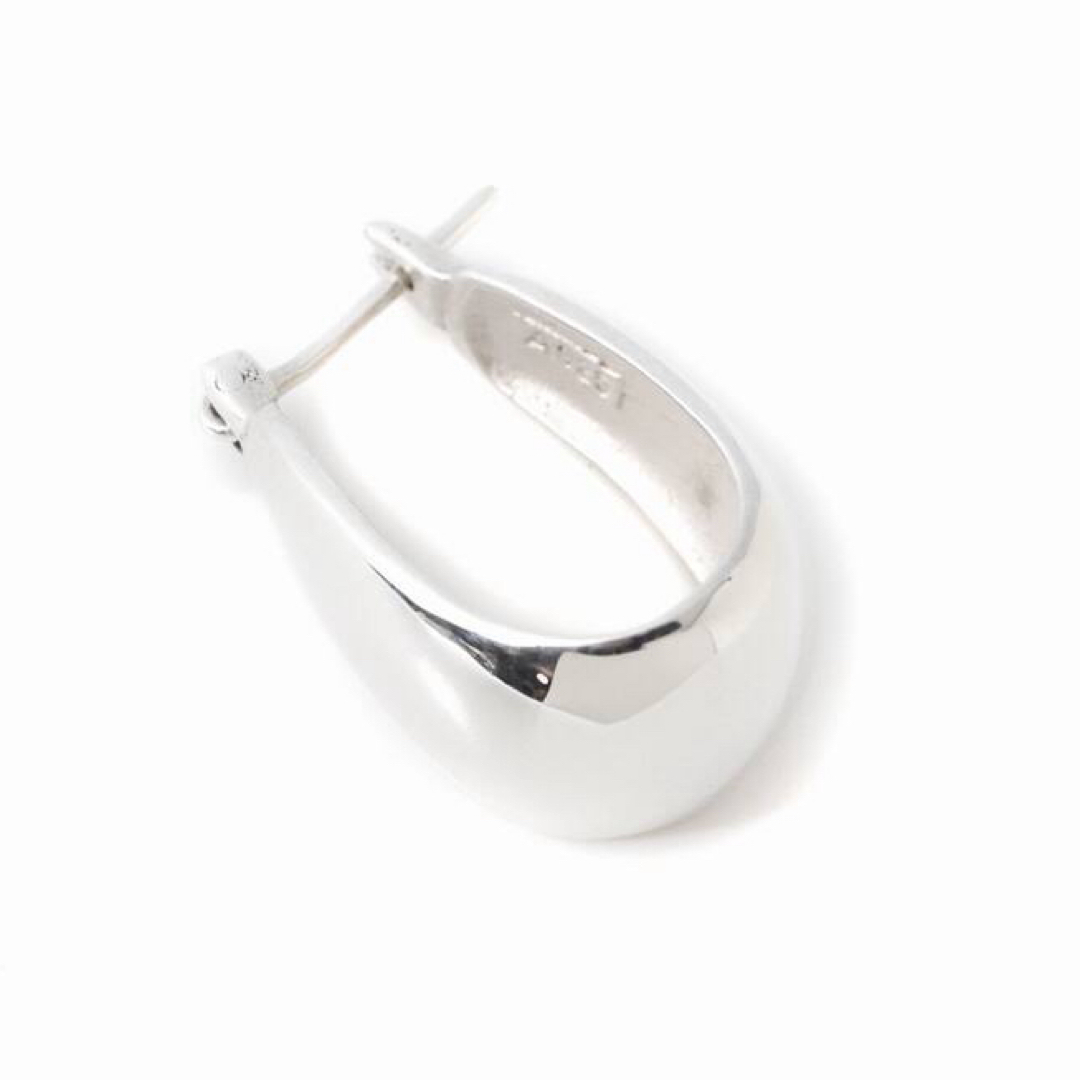 DEUXIEME CLASSE(ドゥーズィエムクラス)の週末値下 新品未使用【LAVER/ラバー】EGG HOOP ピアス SILVER レディースのアクセサリー(ピアス)の商品写真