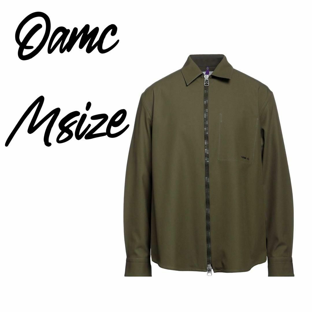 OAMC(オーエーエムシー)のOAMC IAN SHIRT ジップシャツ Mサイズ  オリーブグリーン メンズのトップス(シャツ)の商品写真