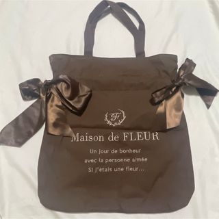 Maison de FLEUR - Maison de FLEUR ダブルリボントートバッグ