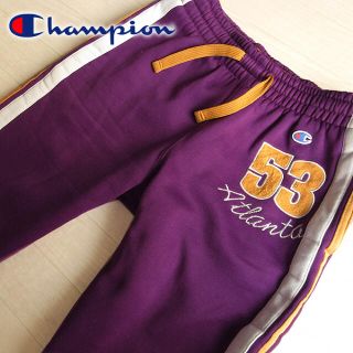 チャンピオン(Champion)の美品 Mサイズ チャンピオン スウェットパンツ パープル(その他)