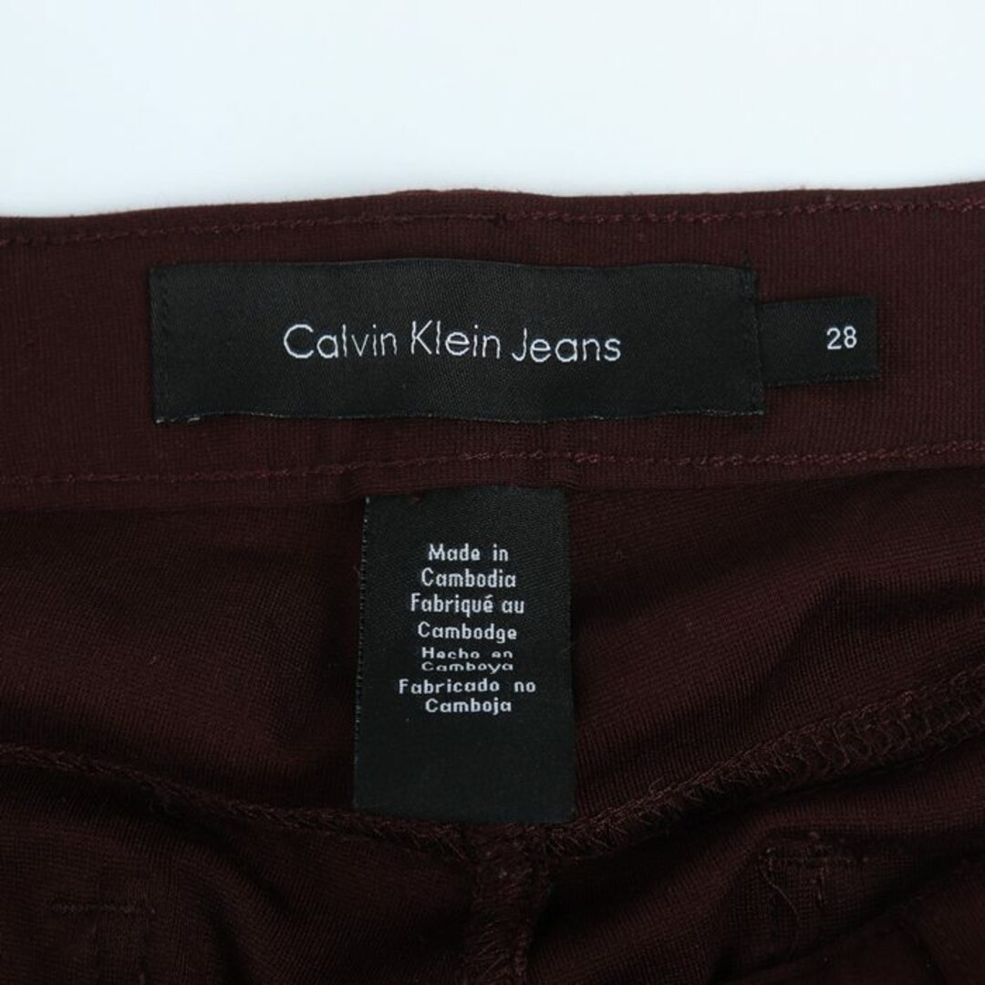 Calvin Klein(カルバンクライン)のカルバンクラインジーンズ デニムパンツ スキニー ジーンズ コストコ レディース 28サイズ ワインレッド Calvin klein Jeans レディースのパンツ(デニム/ジーンズ)の商品写真