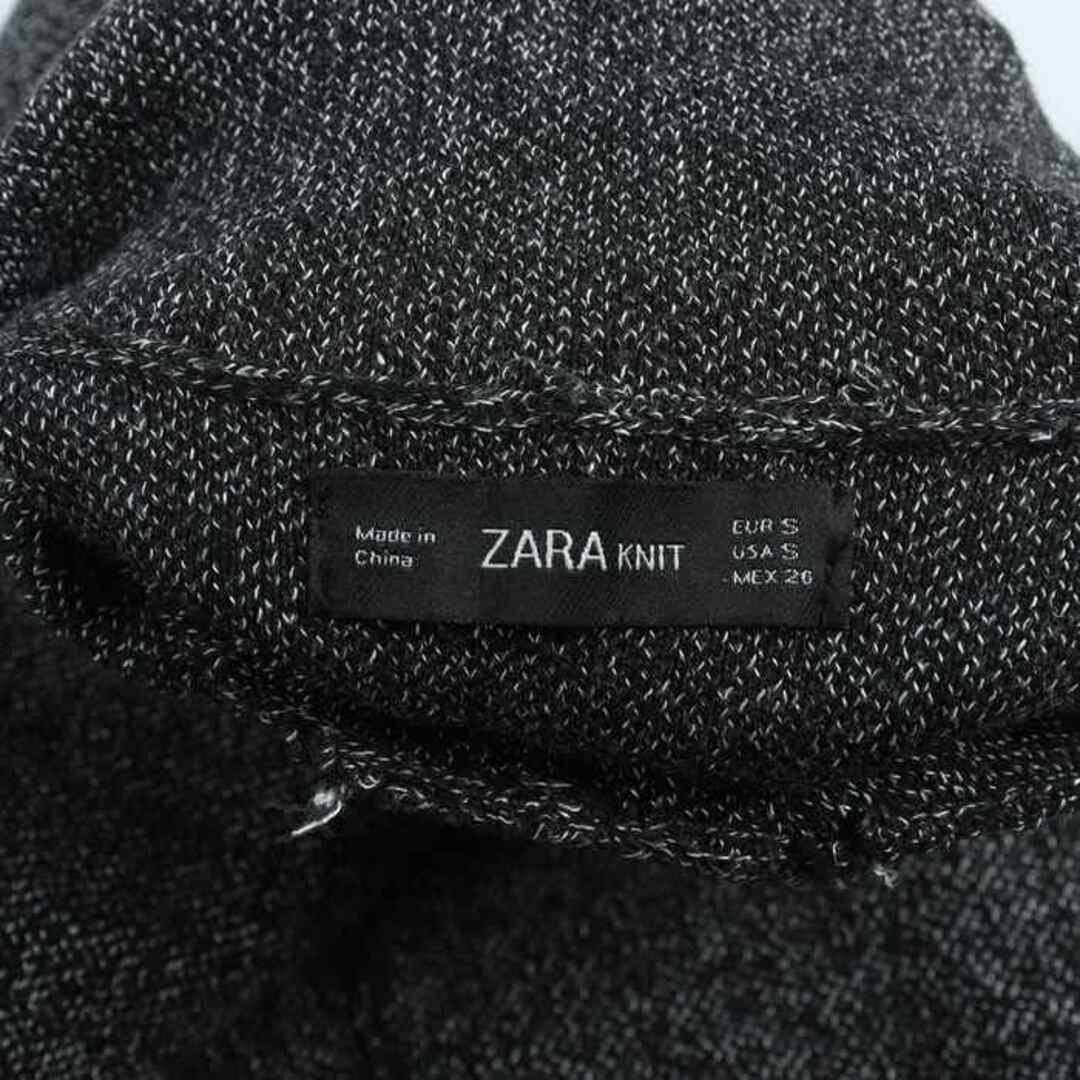ZARA(ザラ)のザラ ニット セーター 半袖 トップス カットソー ハイネック メランジ レディース Sサイズ グレー ZARA レディースのトップス(ニット/セーター)の商品写真