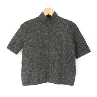 ザラ(ZARA)のザラ ニット セーター 半袖 トップス カットソー ハイネック メランジ レディース Sサイズ グレー ZARA(ニット/セーター)