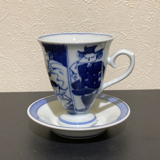 アリタヤキ(有田焼)の有田焼　青花　デミタスカップ(グラス/カップ)