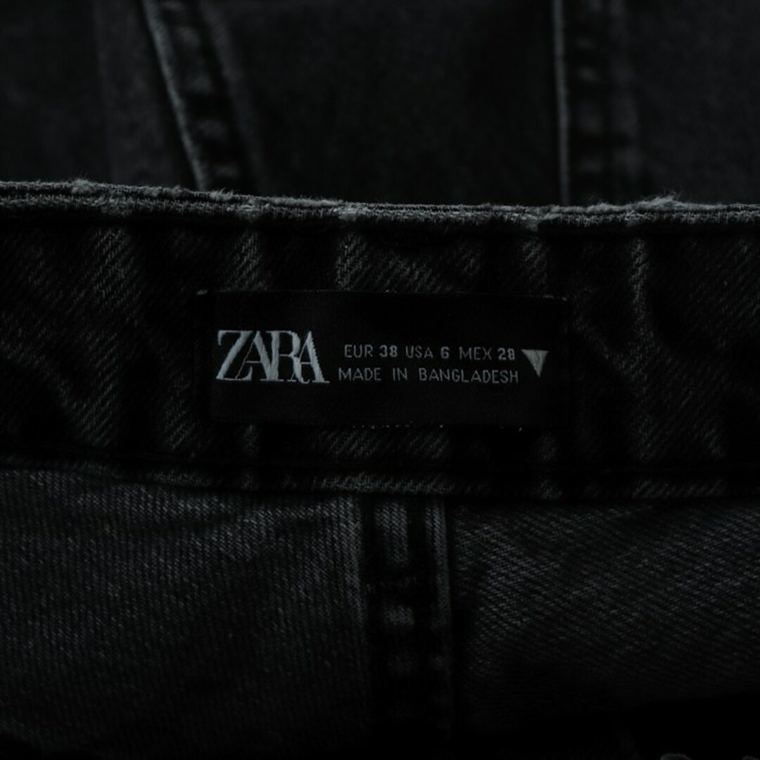 ZARA(ザラ)のザラ デニムパンツ テーパード ジーンズ ハイウエスト レディース 38サイズ グレー ZARA レディースのパンツ(デニム/ジーンズ)の商品写真