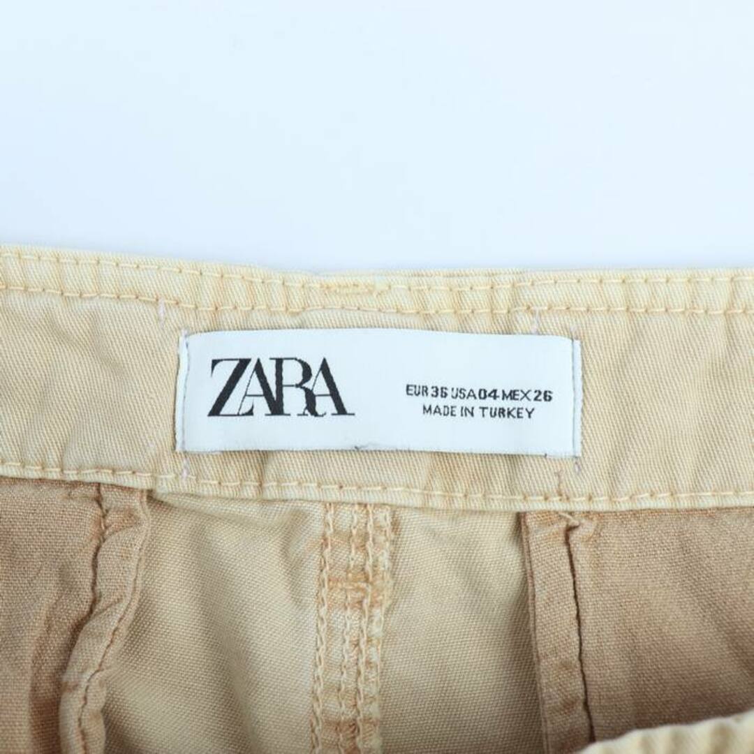 ZARA(ザラ)のザラ デニムパンツ テーパード ジーンズ シンプル レディース 36サイズ イエロー ZARA レディースのパンツ(デニム/ジーンズ)の商品写真