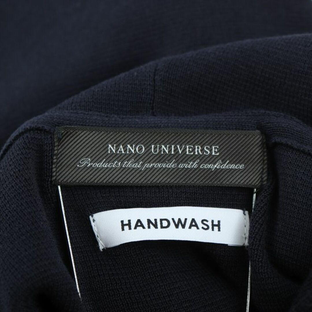 nano・universe(ナノユニバース)のナノユニバース パーカー トップス カットソー ニット HANDWASH メンズ Mサイズ ネイビー nano universe メンズのトップス(パーカー)の商品写真