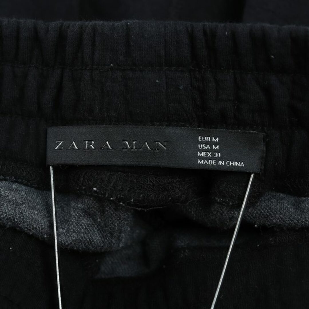 ZARA(ザラ)のザラ パンツ テーパード スウェット ウエストゴム 裾絞り メンズ Mサイズ ブラック ZARA メンズのパンツ(その他)の商品写真