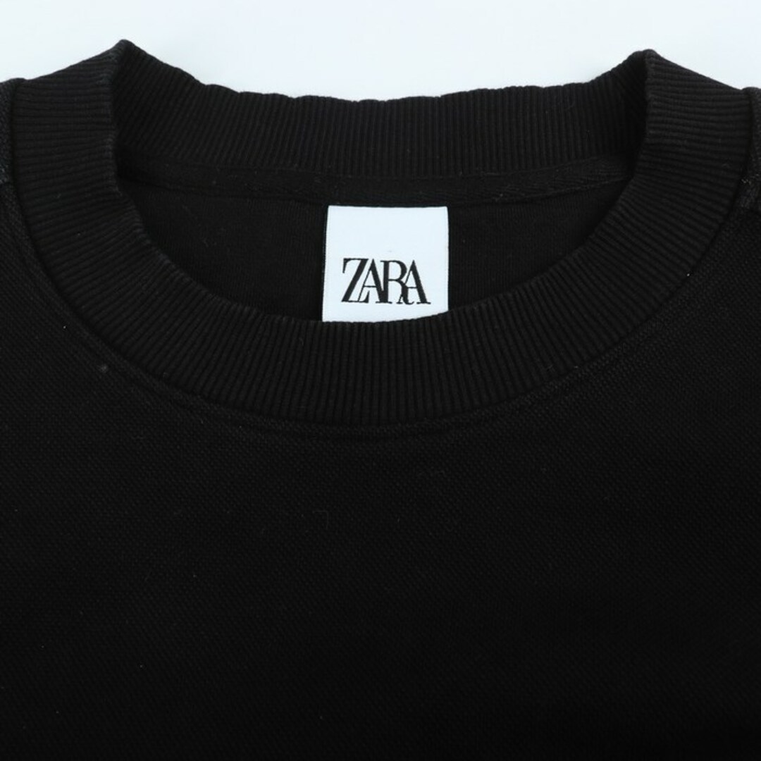 ZARA(ザラ)のザラ スウェット トレーナー トップス カットソー dnwr メンズ XLサイズ ブラック ZARA メンズのトップス(スウェット)の商品写真