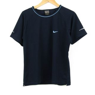 ナイキ(NIKE)のナイキ 半袖Tシャツ トップス カットソー スポーツウエア DRI-FIT レディース Mサイズ ネイビー NIKE(Tシャツ(半袖/袖なし))