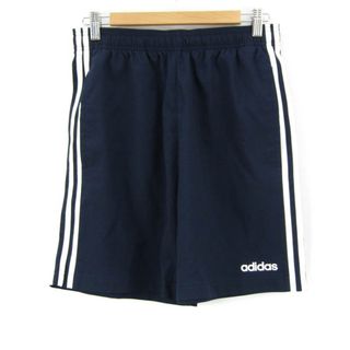 アディダス(adidas)のアディダス ショートパンツ ライン ウエストゴム スポーツウエア レディース Lサイズ ネイビー adidas(ショートパンツ)