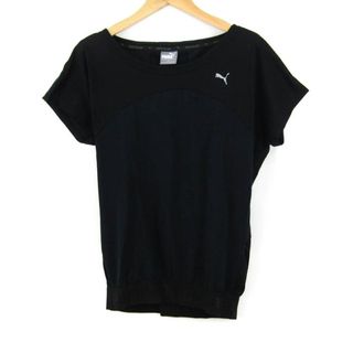 プーマ(PUMA)のプーマ 半袖Tシャツ トップス カットソー スポーツウエア 速乾 レディース Mサイズ ブラック PUMA(Tシャツ(半袖/袖なし))