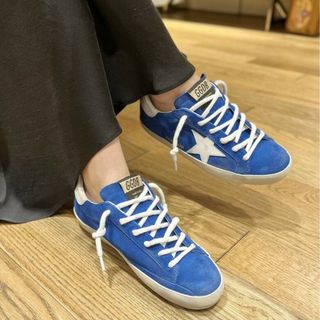 GOLDEN GOOSE - 新品 タグ GOLDEN GOOSE SUPER STAR スニーカー 37 青