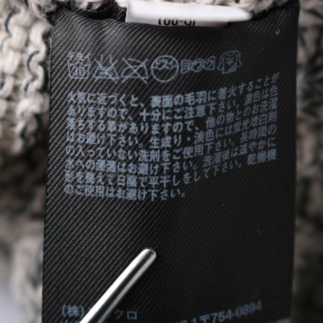 UNIQLO(ユニクロ)のユニクロ ニット セーター トップス カットソー メランジ レディース Sサイズ ホワイト ブラック UNIQLO レディースのトップス(ニット/セーター)の商品写真