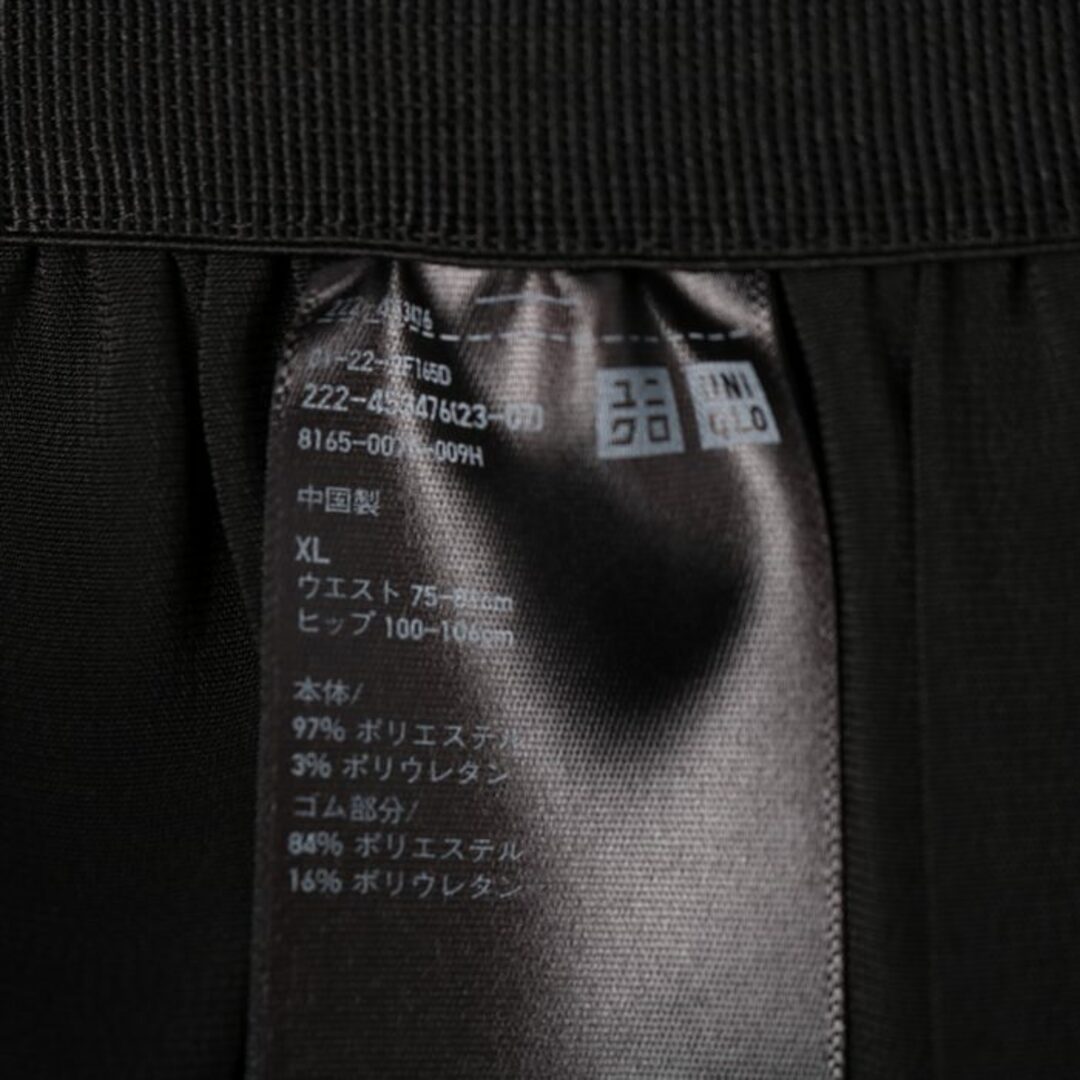 UNIQLO(ユニクロ)のユニクロ スカート プリーツ ウエストゴム ミディアム丈 レディース XLサイズ ブラック UNIQLO レディースのスカート(その他)の商品写真