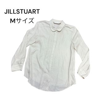 JILLSTUART ドット ホワイト ブラウス シャツ ドット柄 丸襟 M