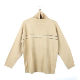 ユニクロ(UNIQLO)のユニクロ ニット セーター トップス カットソー タートルネック メンズ XLサイズ ベージュ UNIQLO(ニット/セーター)