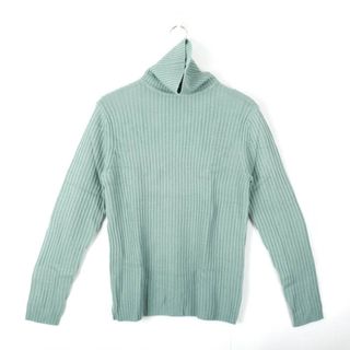 ユニクロ(UNIQLO)のユニクロ ニット セーター トップス カットソー タートルネック メンズ Mサイズ グリーン UNIQLO(ニット/セーター)