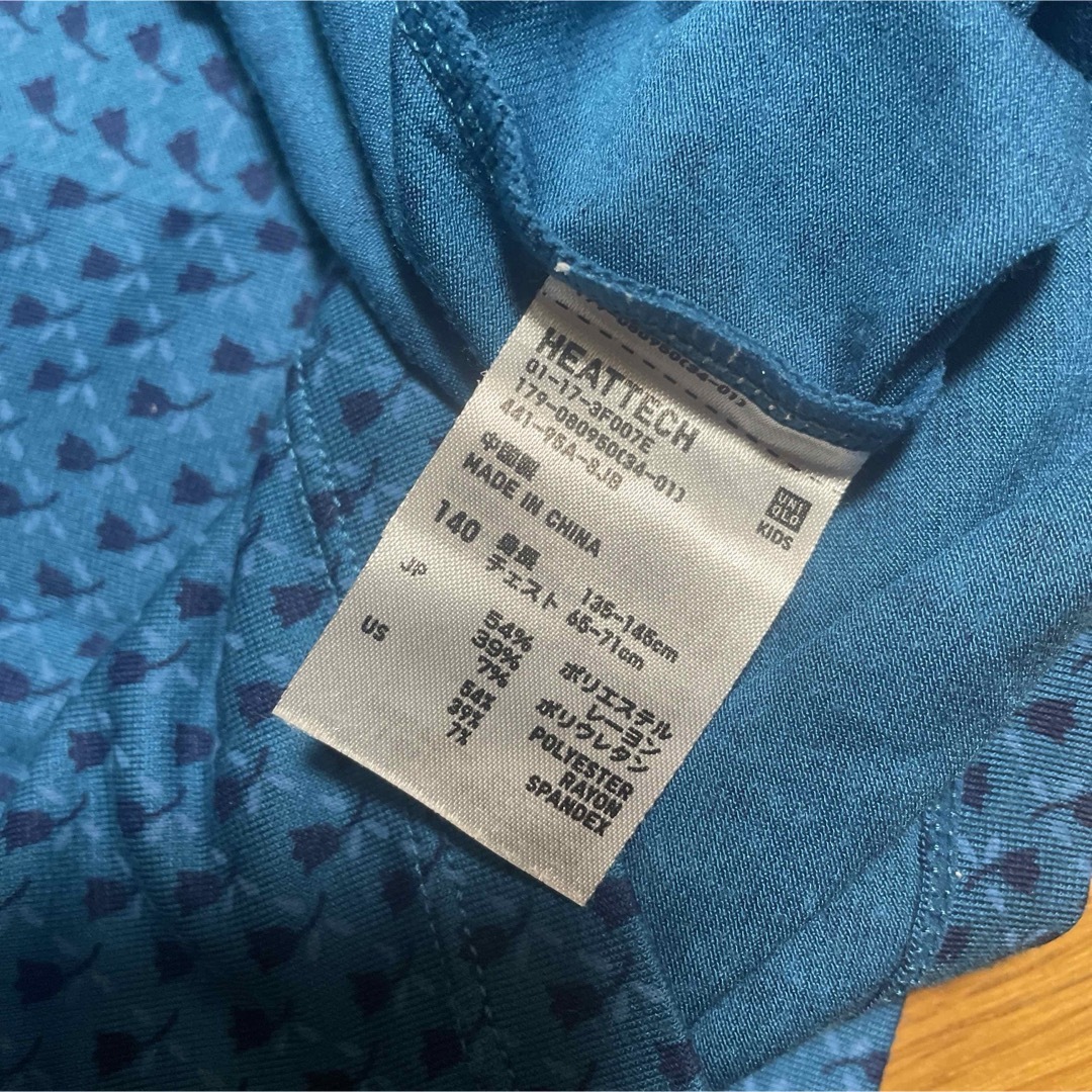 UNIQLO(ユニクロ)のUNIQLO◆ヒートテック 140 キッズ/ベビー/マタニティのキッズ服女の子用(90cm~)(Tシャツ/カットソー)の商品写真