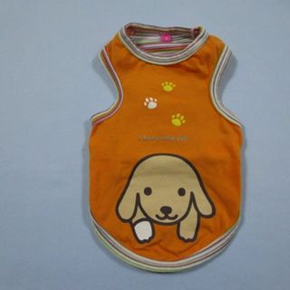 ペットパラダイス(PET PARADISE)のペットパラダイス　Sサイズ　胴回り44㎝　Dog タンク　オレンジ　中古(犬)