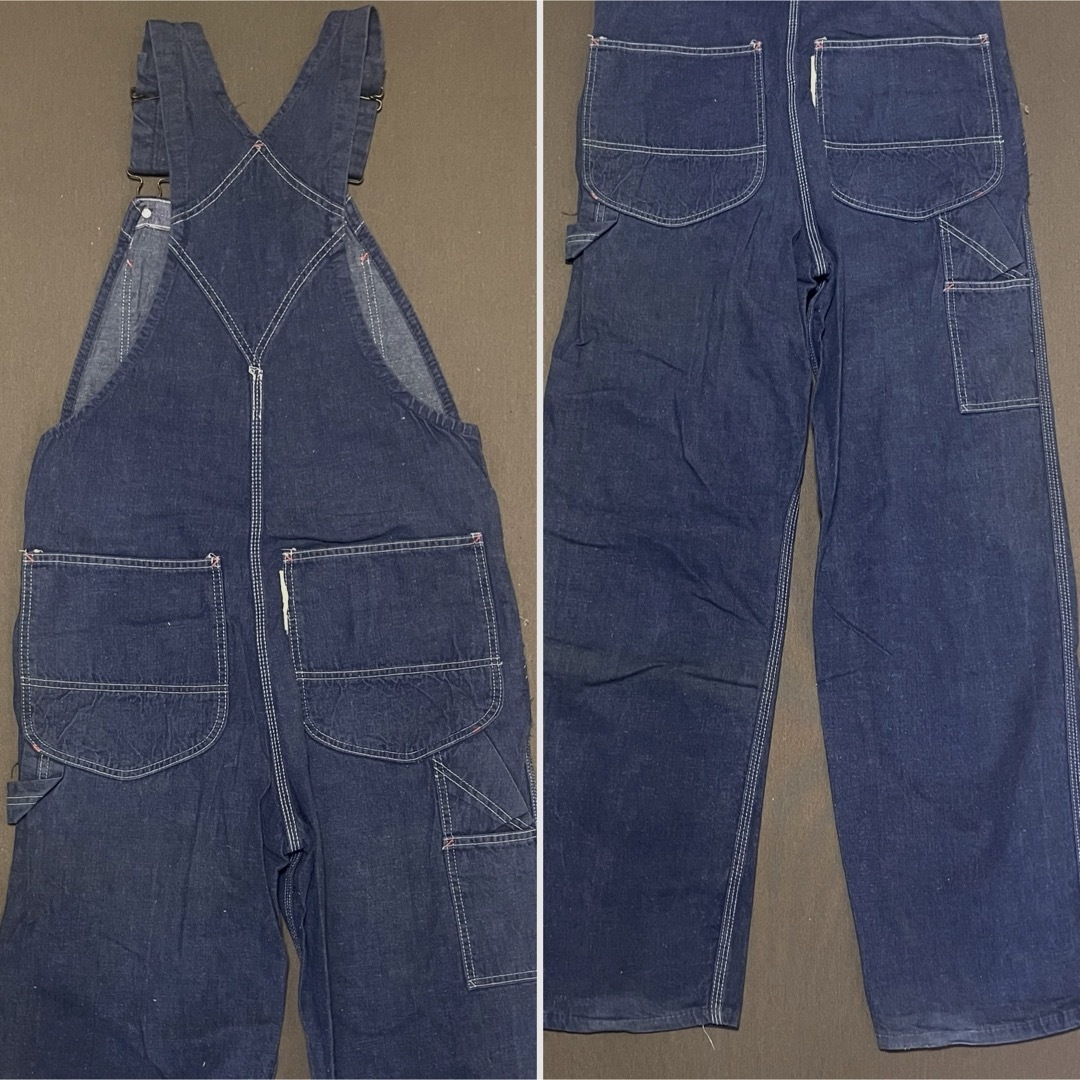 VINTAGE(ヴィンテージ)の1960s MONTGOMERY WARD デニムオーバーオール Size 34 メンズのパンツ(サロペット/オーバーオール)の商品写真