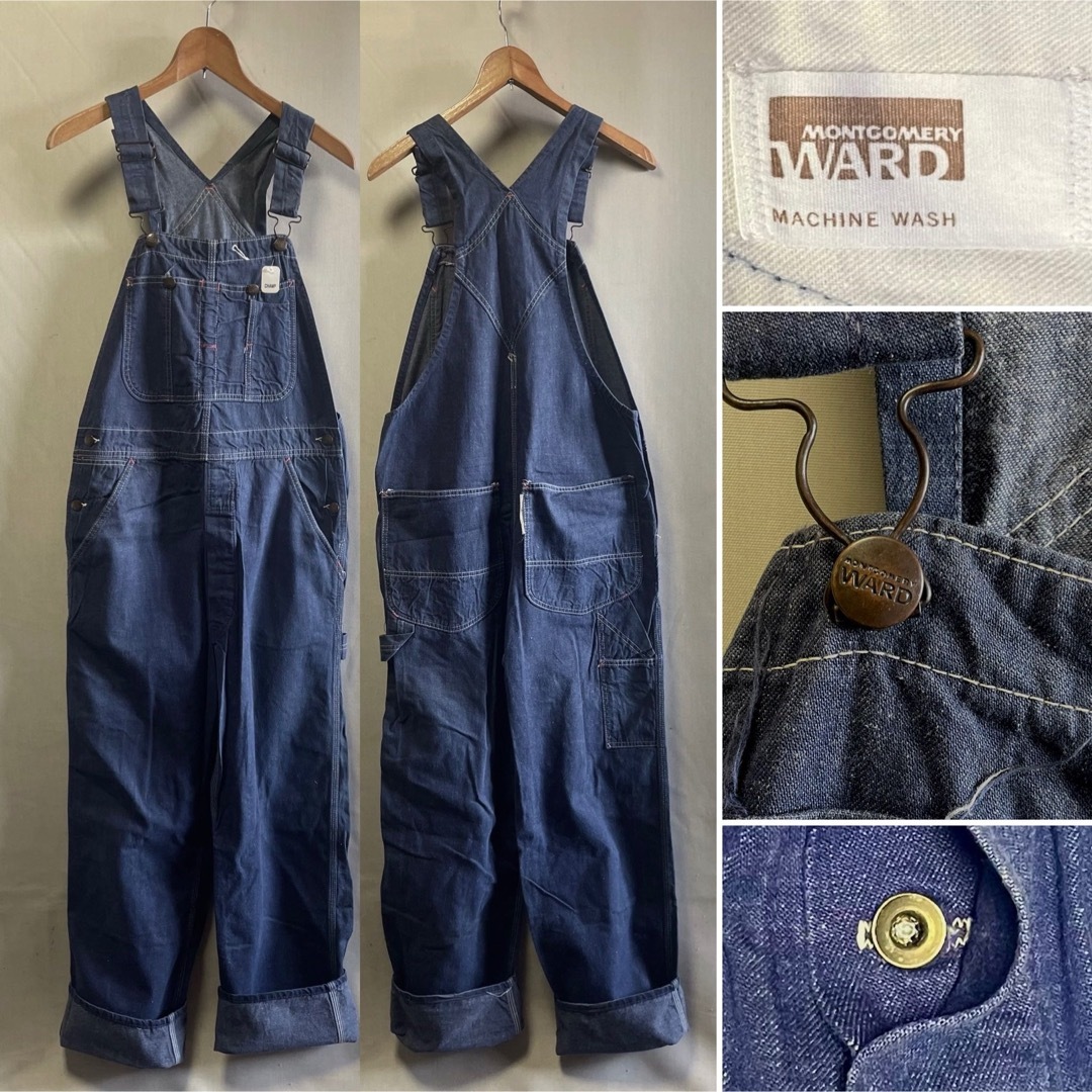 VINTAGE(ヴィンテージ)の1960s MONTGOMERY WARD デニムオーバーオール Size 34 メンズのパンツ(サロペット/オーバーオール)の商品写真