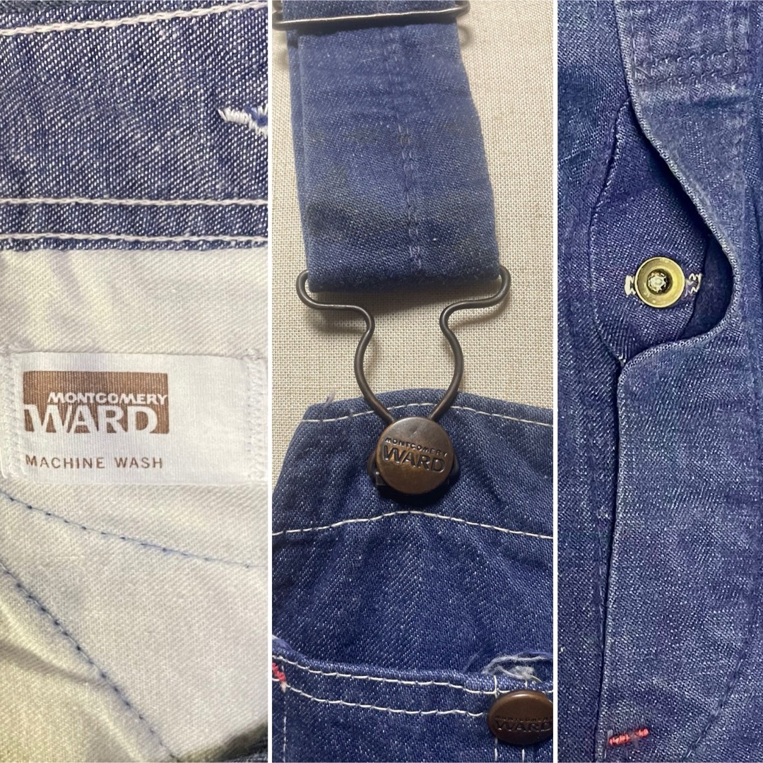 VINTAGE(ヴィンテージ)の1960s MONTGOMERY WARD デニムオーバーオール Size 34 メンズのパンツ(サロペット/オーバーオール)の商品写真