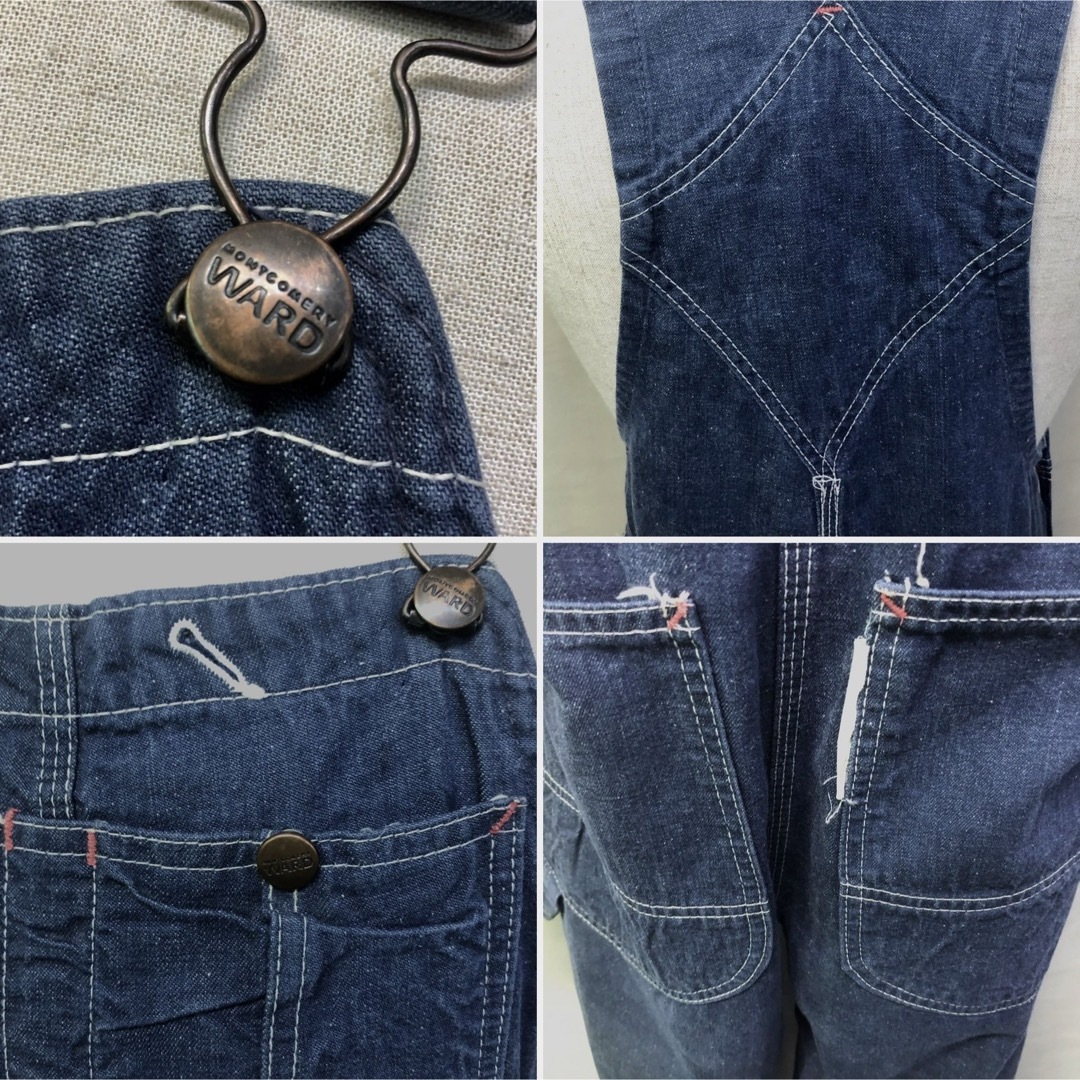 VINTAGE(ヴィンテージ)の1960s MONTGOMERY WARD デニムオーバーオール Size 34 メンズのパンツ(サロペット/オーバーオール)の商品写真