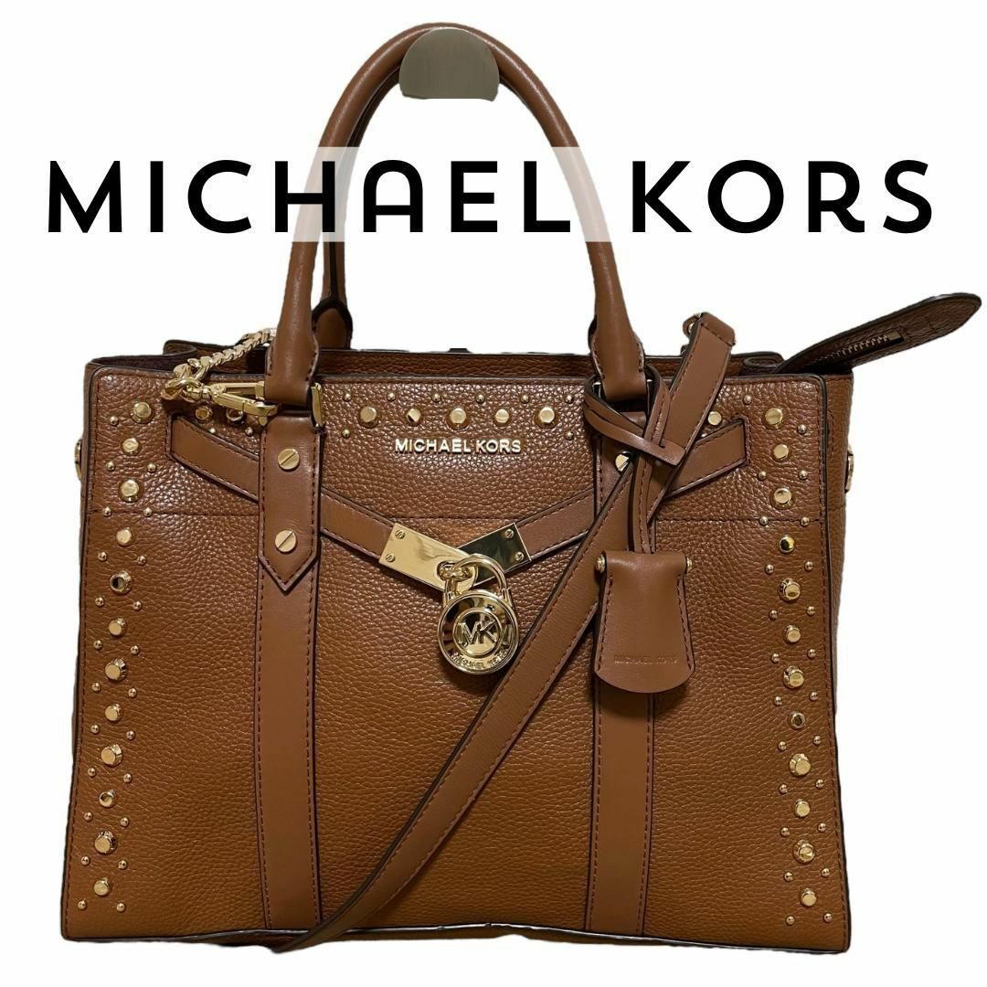 Michael Kors(マイケルコース)の【新品に近い】マイケルコース　ヌーボーハミルトン　サッチェル　2wayバッグ レディースのバッグ(ショルダーバッグ)の商品写真