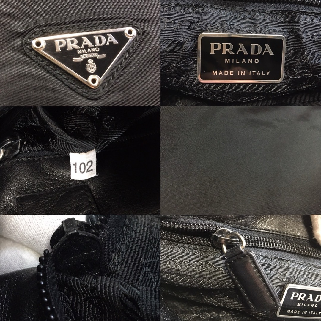 PRADA(プラダ)のプラダ　ナイロン　レザー　トートバッグ　ハンドバッグ　ショルダーバッグ レディースのバッグ(トートバッグ)の商品写真